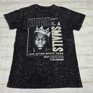 Notorious B.I.G. T-Shirt Mens Medium Black Biggie Smalls Life After Death Tour